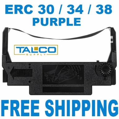 ERC 30 / 34 / 38 Compatible PURPLE Ink Ribbons